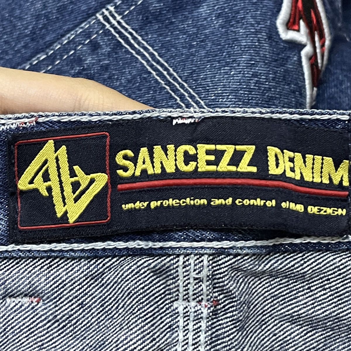 Rap Tees Very Rare Vintage Brand Sancezz Hip Hop Baggy Jeans 1990s Size US 38 / EU 54 - 12 Thumbnail