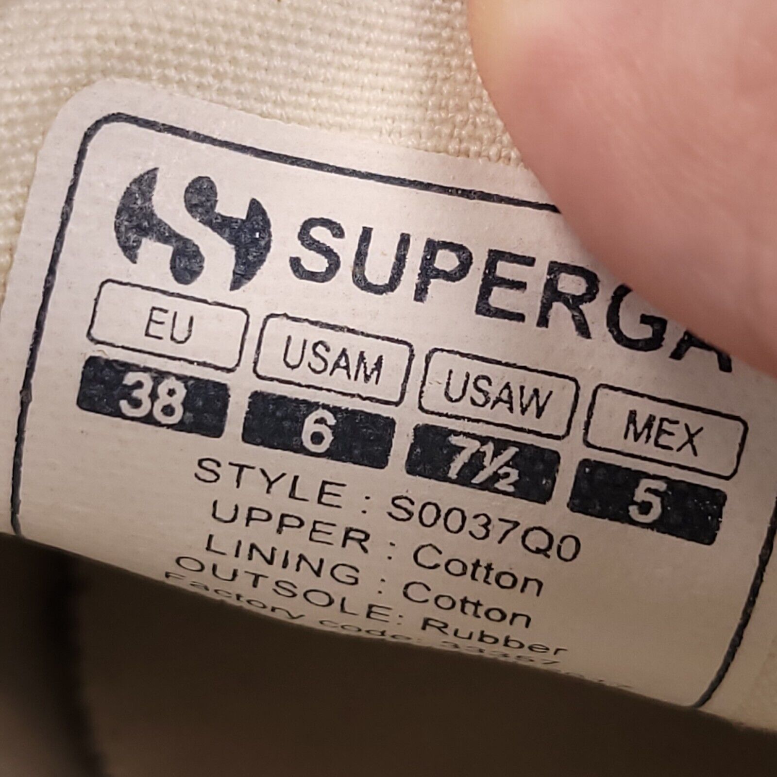 Superga Superga Casual Shoes Womens Size 7.5 S0037Q0 Black Beige Size US 7.5 / IT 37.5 - 9 Thumbnail