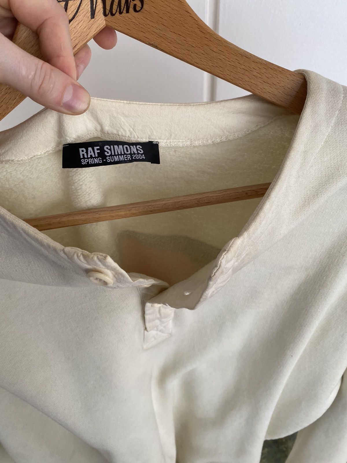 Raf Simons Crystal patch image, Jesus sweatshirt, spring summer 2004 Size US M / EU 48-50 / 2 - 5 Thumbnail