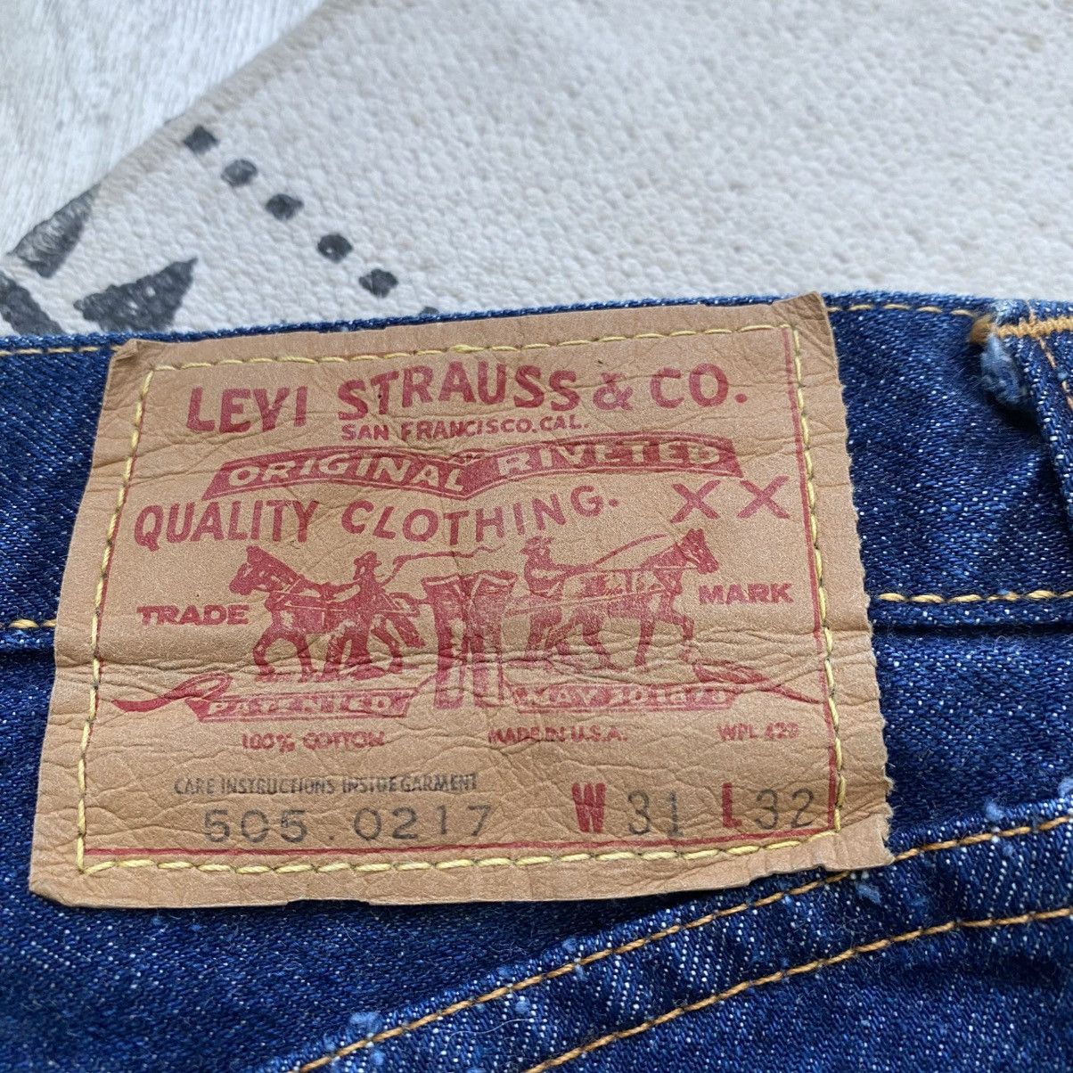 Levi's Vintage Clothing Rare Big E Vintage 60-70s Levis denim shorts low Size US 29 - 4 Thumbnail