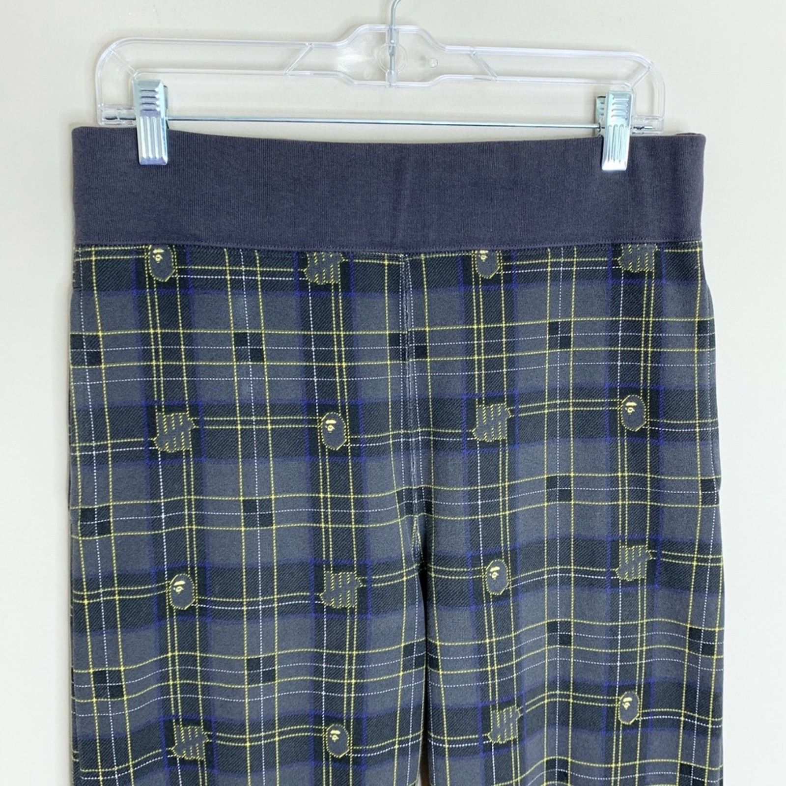Bape BAPE x Undefeated Check Slim Sweatpants (Sz M) Charcoal Size US 32 / EU 48 - 2 Thumbnail