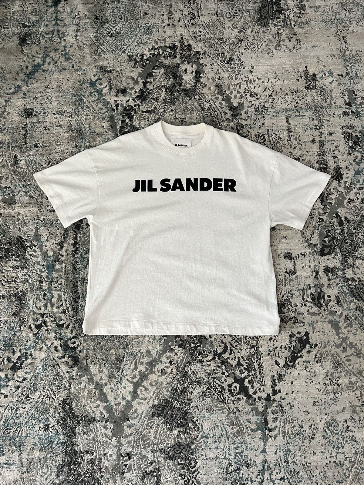 Jil Sander Jil Sander White Logo T-Shirt Size US S / EU 44-46 / 1 - 1 Thumbnail
