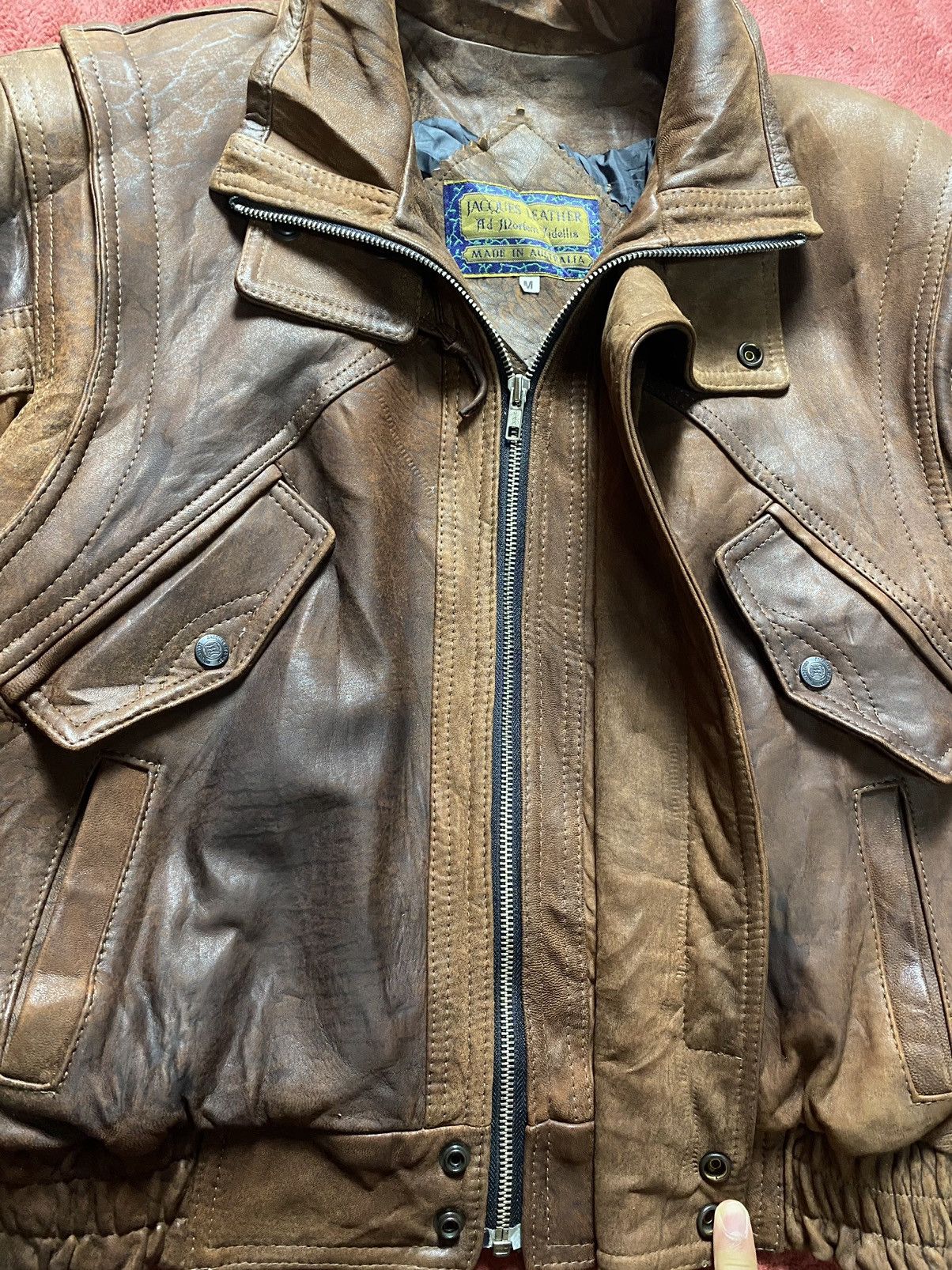 Le Grande Bleu (L.G.B.) Vintage Jacques Real Soft Leather Australia Size US M / EU 48-50 / 2 - 9 Thumbnail