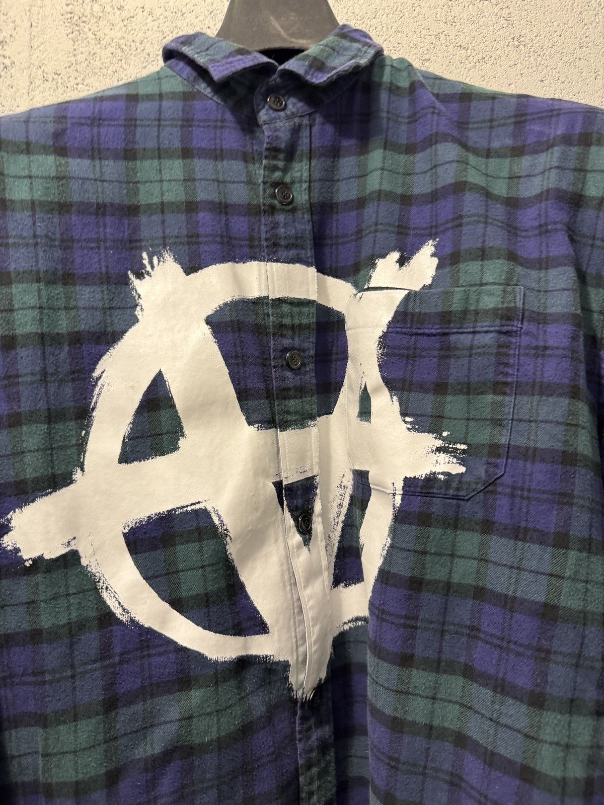 Vetements *RARE* VETEMENTS ANARCHY GOTH FLANNEL SHIRT GVASALIA Size US M / EU 48-50 / 2 - 4 Thumbnail