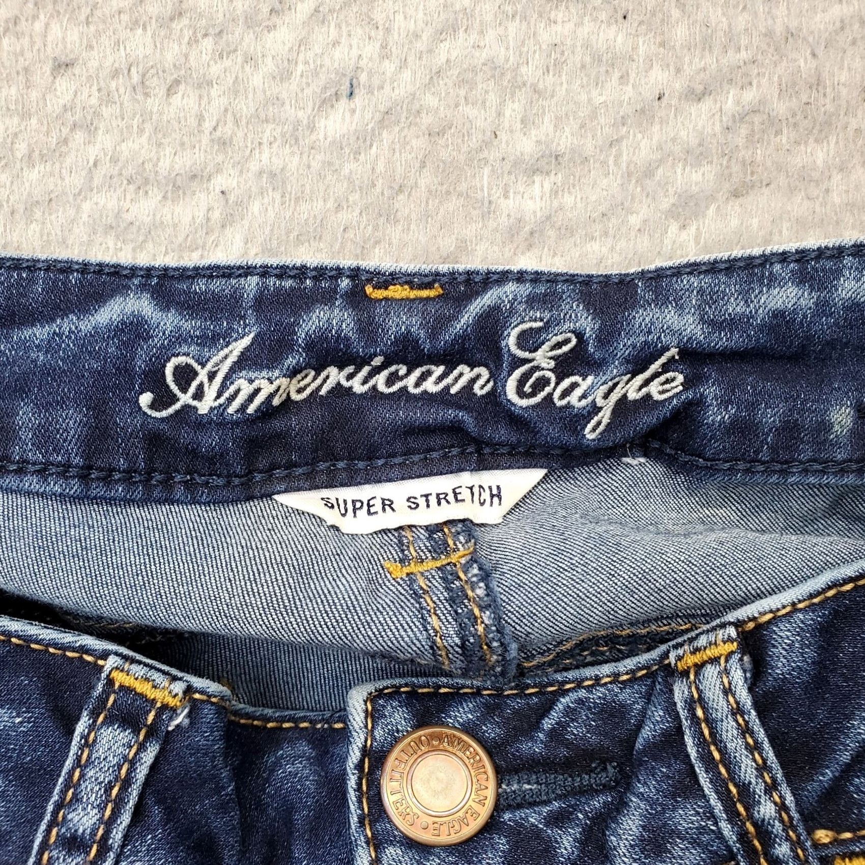 American Eagle Outfitters American Eagle Outfitters Jegging Jeans Womens 4 Blue Super Stretch Skinny Fit Shirt Women 4 Blue Jeans Size 27" / US 4 / IT 40 - 7 Thumbnail