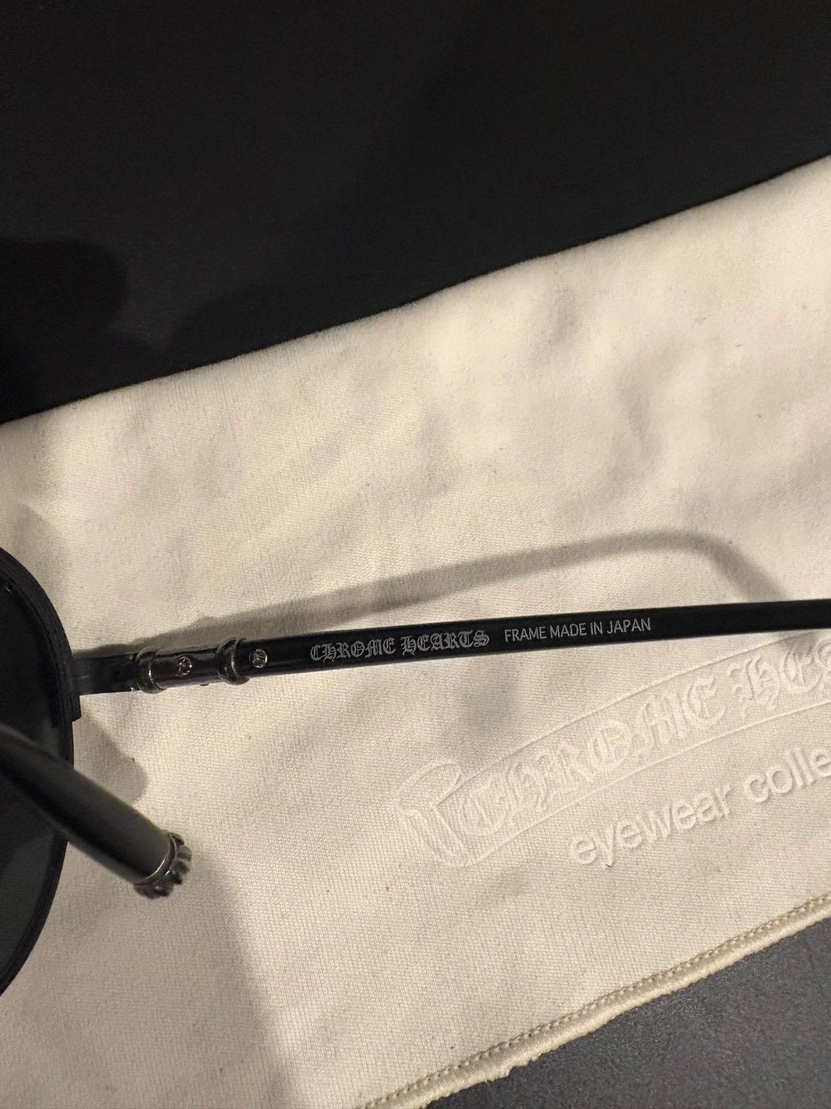 Chrome Hearts Chrome Hearts Black Aviator Sunglasses Size ONE SIZE - 4 Thumbnail