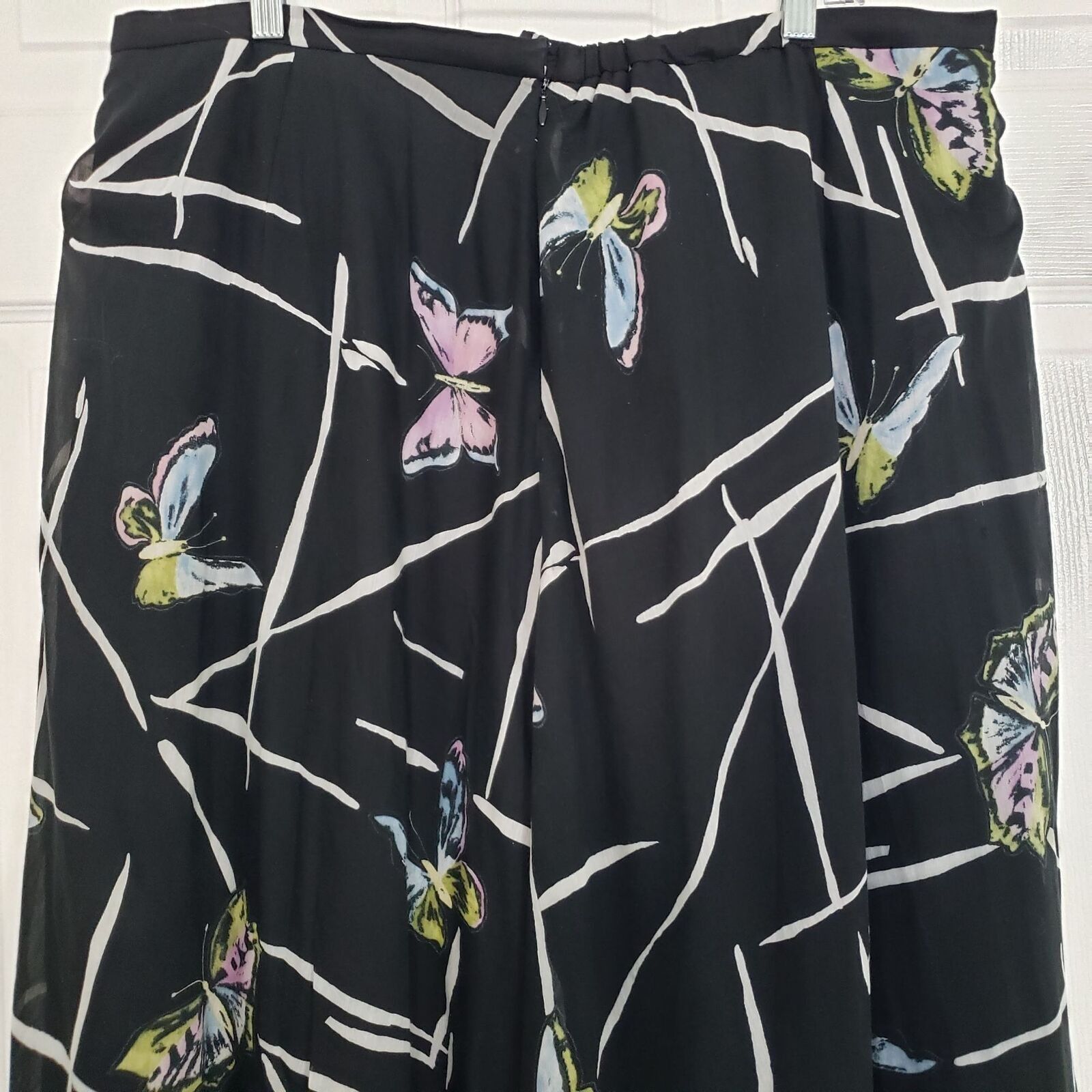 Other Silk Cotton Butterfly Maxi Skirt Womens Waist Size 38 / XL Size 38" / US 16 / IT 52 - 8 Thumbnail