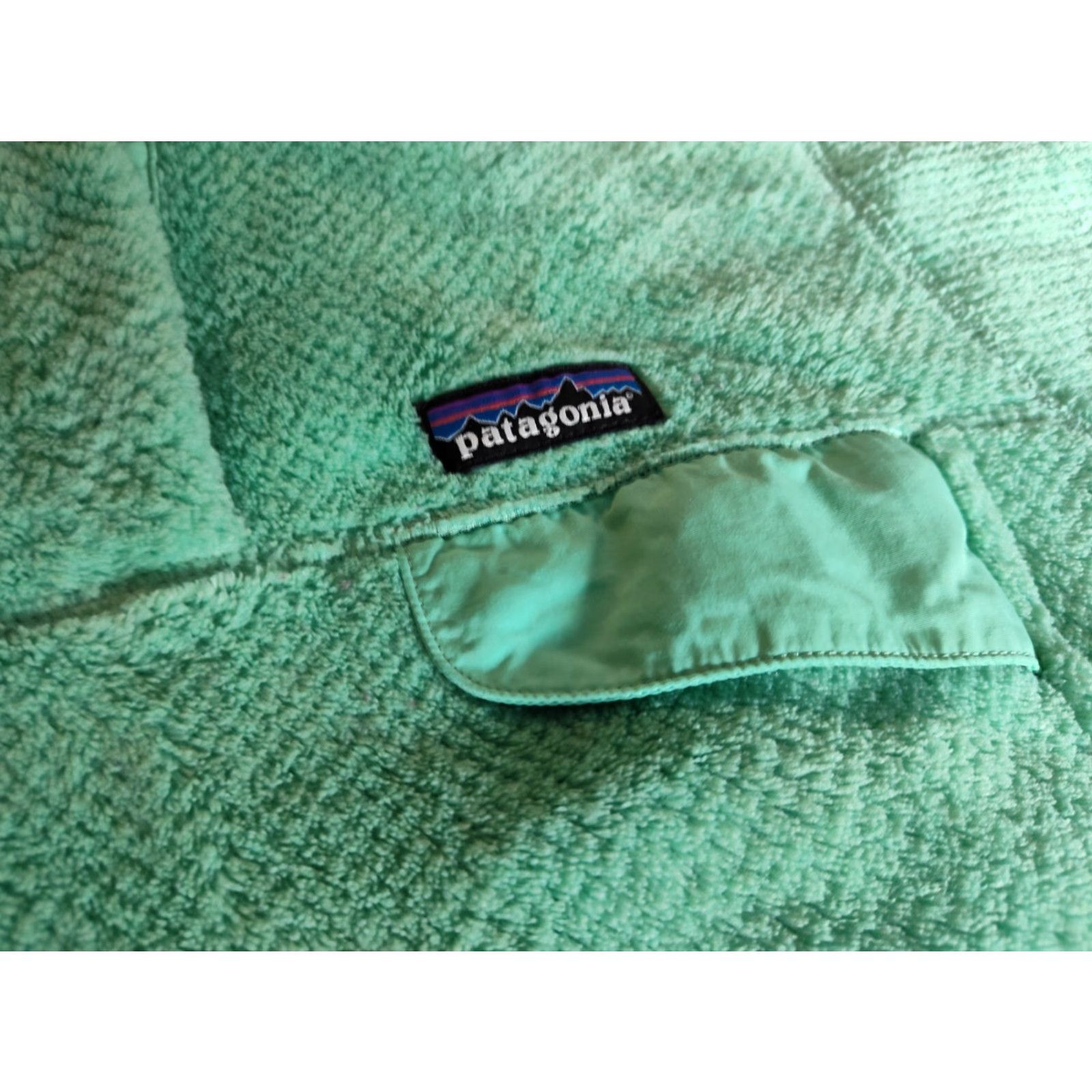 Patagonia Patagonia Pullover Re-Tool Womens L Green Blue Fleece Snap 25443 Polartec Size L / US 10 / IT 46 - 7 Thumbnail