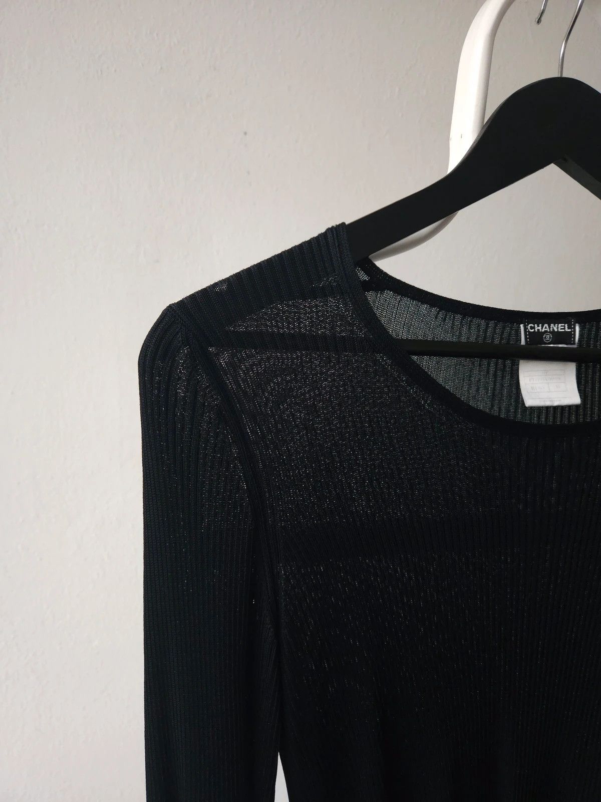 Chanel SS2001 Chanel viscose ribbed see through knit Size S / US 4 / IT 40 - 3 Thumbnail