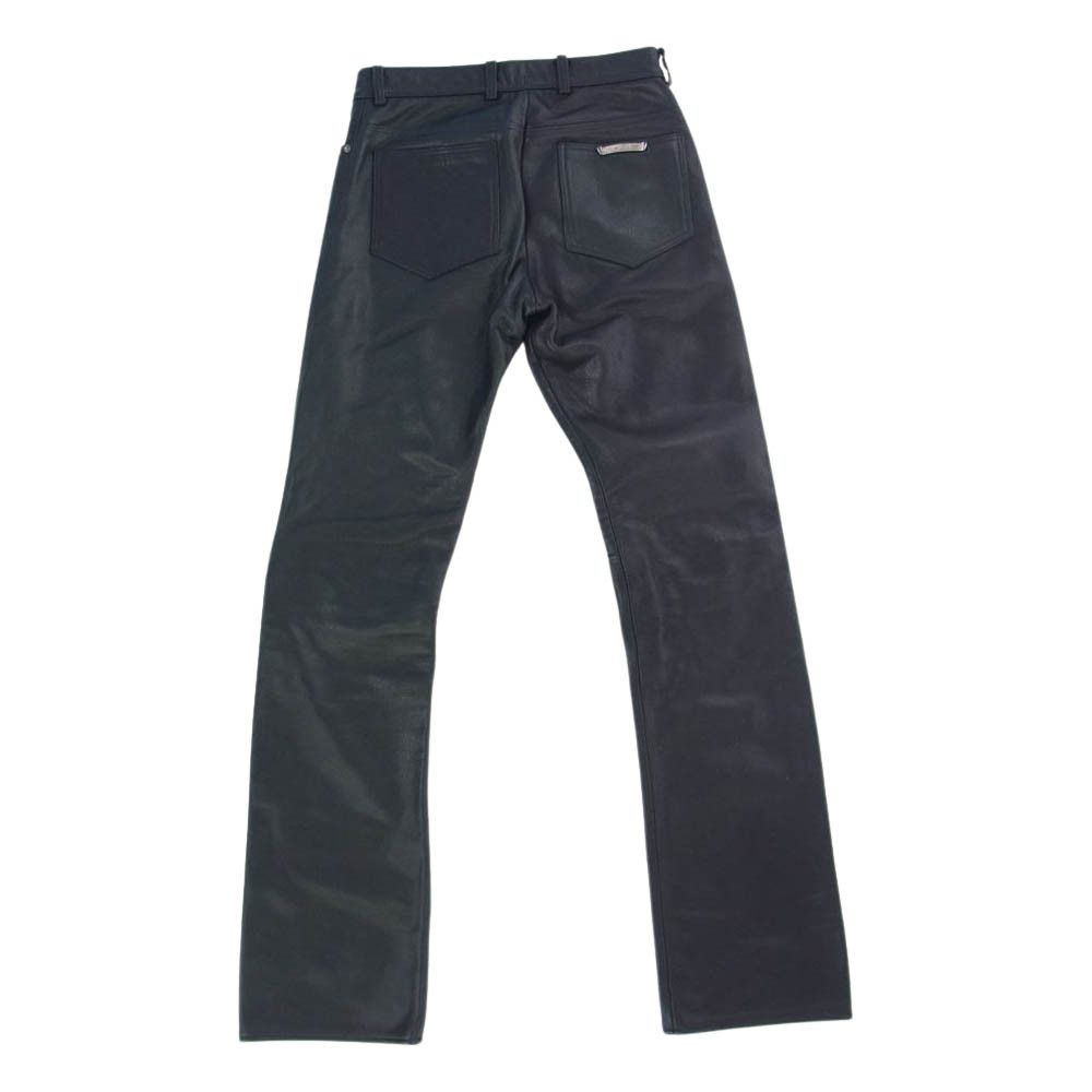 Chrome Hearts Chrome Hearts Leather Flare Pants Size US 29 - 2 Thumbnail