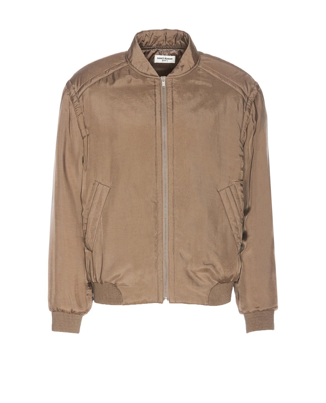 Yves Saint Laurent size L (50) - Saint Laurent Zp-Up Teddy Satin Bomber Jacket Size US L / EU 52-54 / 3 - 1 Thumbnail