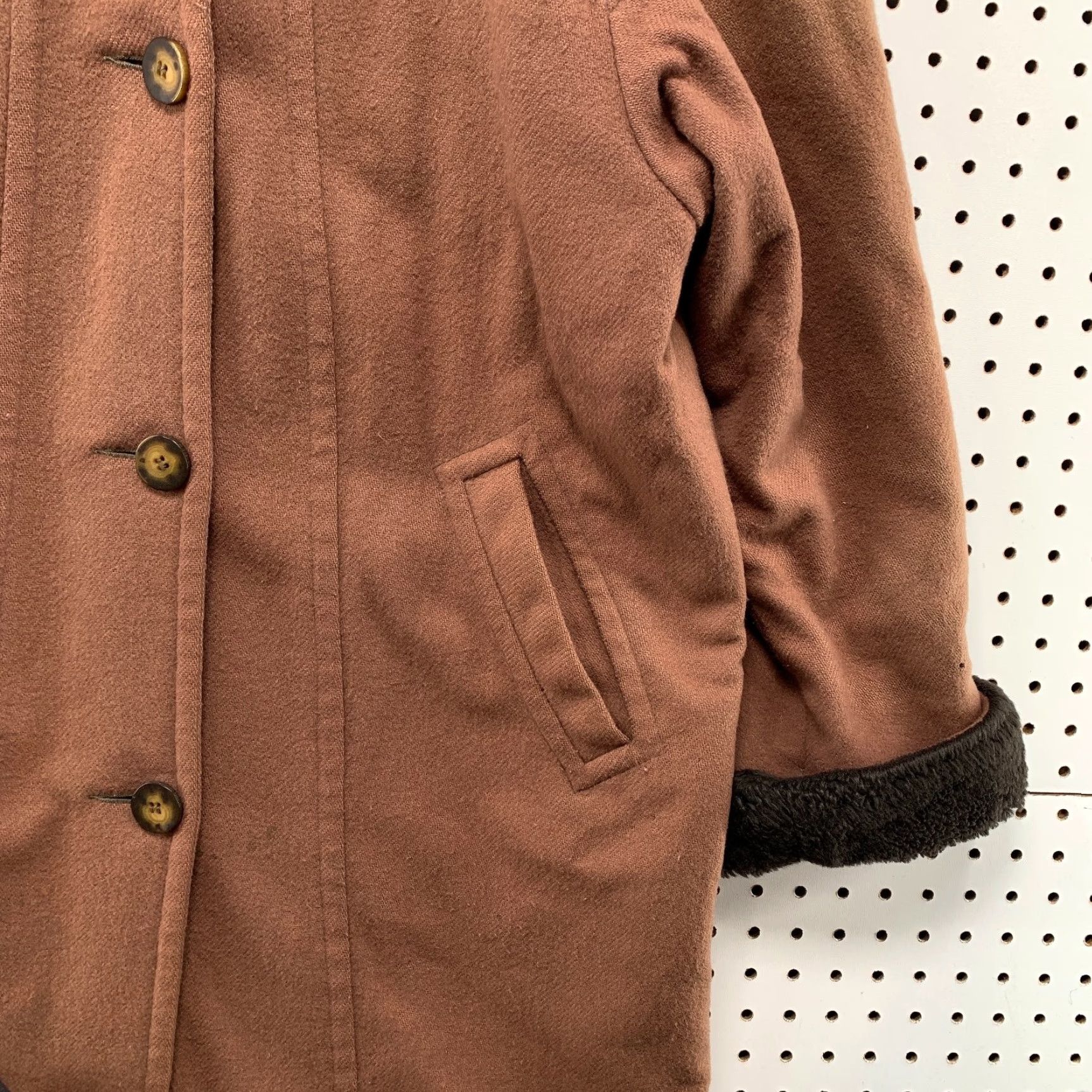 Vintage VINTAGE L.L.Bean Coat Wool Alpaca Brown Insulated Faux Fur Hood Women M Size M / US 6-8 / IT 42-44 - 6 Thumbnail