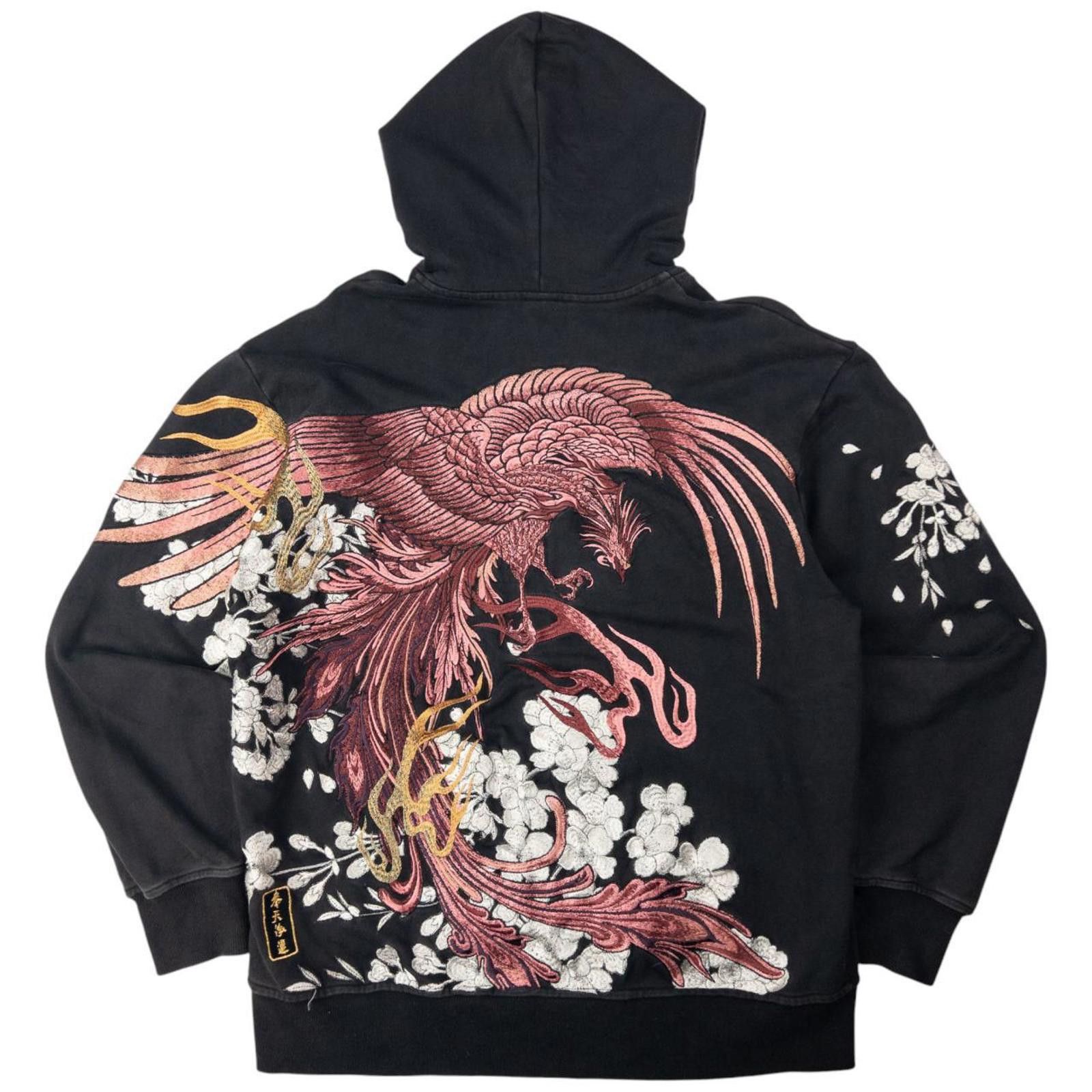 Other Vintage Japanese Embroidered Phoenix Zip Up Hoodie Size L Size US L / EU 52-54 / 3 - 1 Thumbnail