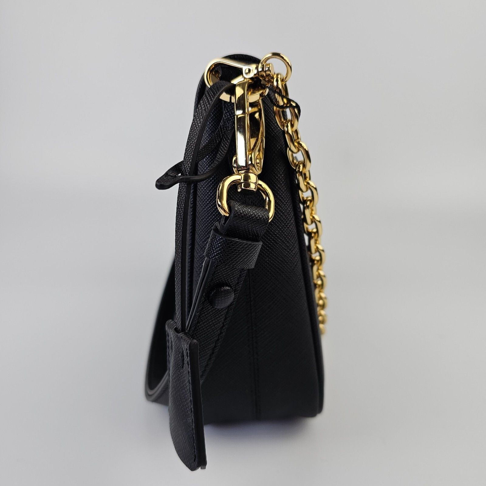 Prada PRADA Re-Edition Black Saffiano Mini Handbag New Size ONE SIZE - 4 Thumbnail