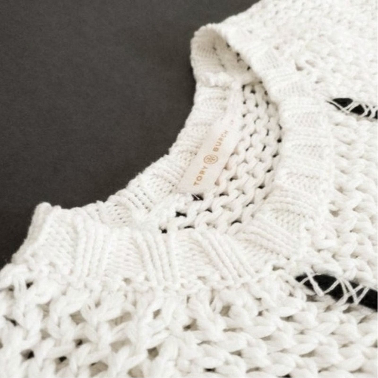 Tory Burch Tory Burch White/Black Sweater | Size S Size S / US 4 / IT 40 - 3 Thumbnail