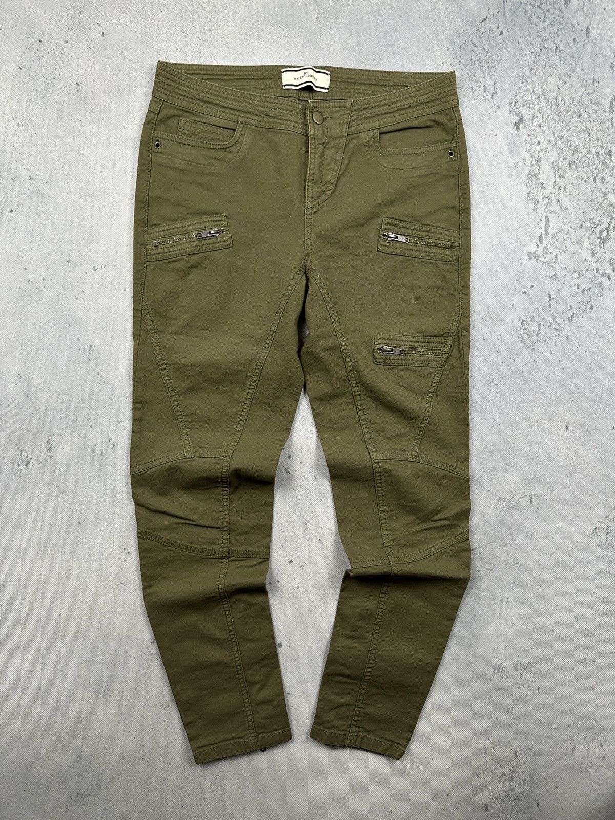 By Malene Birger By Malene Birger Olive Zip Detail Biker Pants Archive Y2K Size 31" - 1 Thumbnail