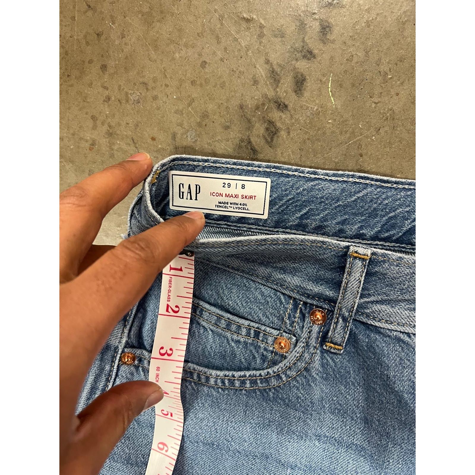 Gap Gap Women - UltraSoft Denim Maxi Skirt / S / NWOT Size 28" / US 6 / IT 42 - 7 Thumbnail