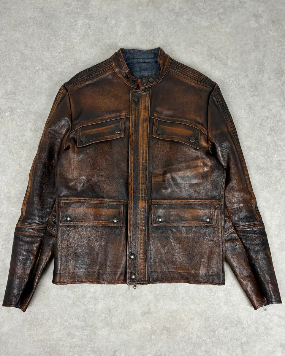 Isaac Sellam Experience Isaac Sellam Experience Brown Bronze Aged Leather Jacket Size US S / EU 44-46 / 1 - 4 Thumbnail