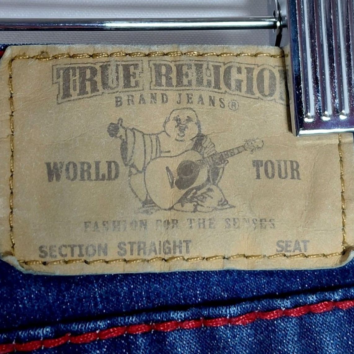 True Religion VINTAGE? No — True Religion Jeans Blue Solid Denim Women 12 Straight Stretch Cotton Blend Button Fly Shirt? Size 34" / US 12 / IT 48 - 6 Thumbnail