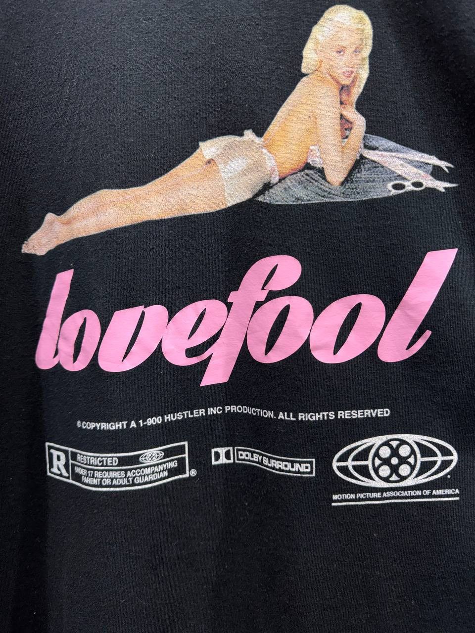 Vintage Hustler Film Studios “Lovefool “ referencing 1-900 Hustler Size US XXL / EU 58 / 5 - 5 Thumbnail