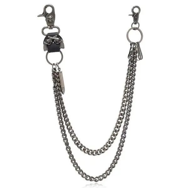 Jewelry Double Bullet Pants Wallet Chain Size ONE SIZE - 6 Thumbnail