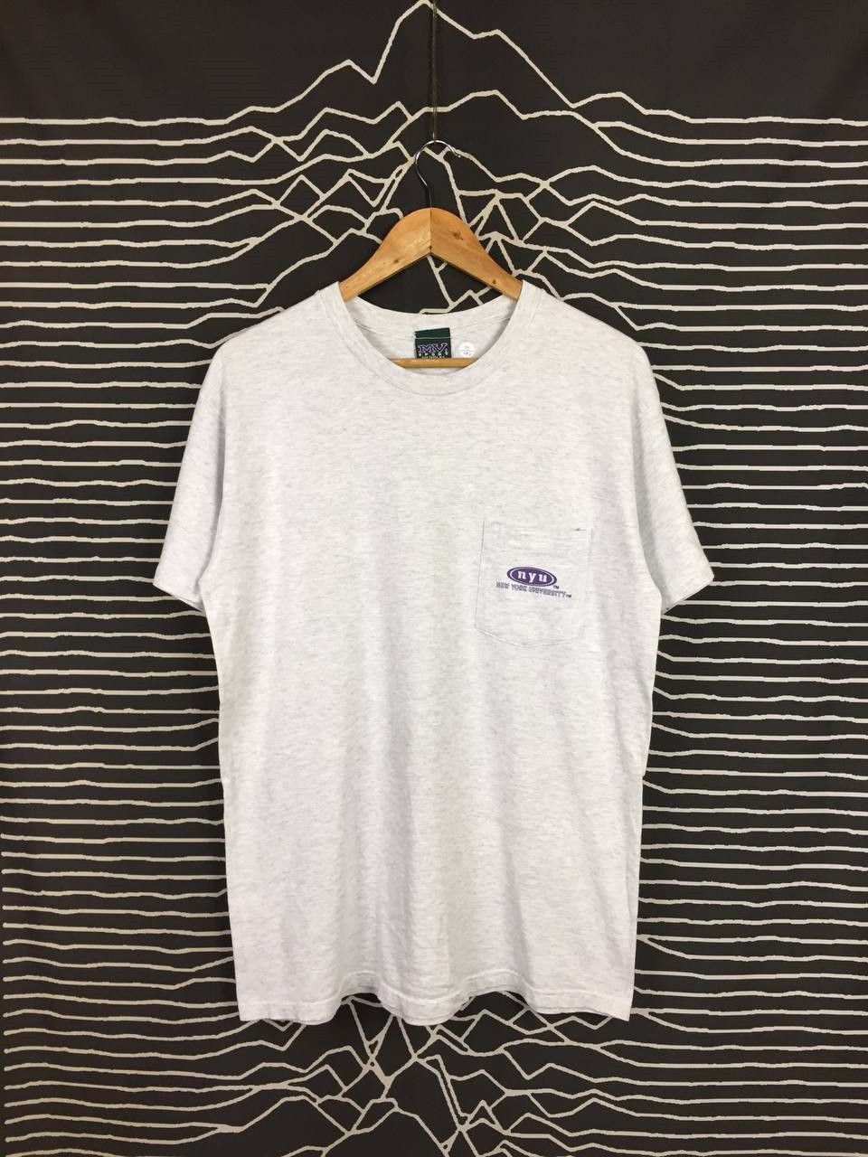 Vintage Vtg 90s MV Sport NYU New York University Pocket Tee Size US M / EU 48-50 / 2 - 2 Thumbnail