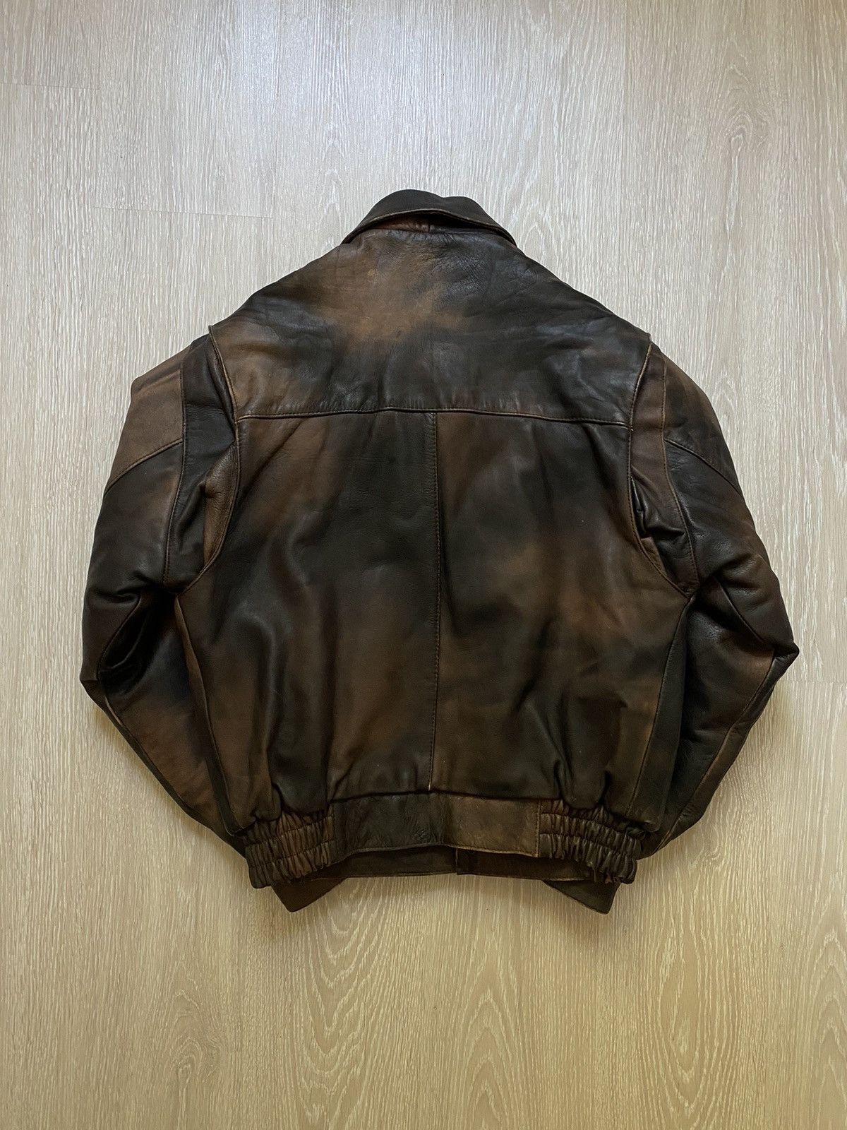 Vintage Vintage Frank Thomas Barnstormer Aviator Leather Jacket Size US M / EU 48-50 / 2 - 5 Thumbnail