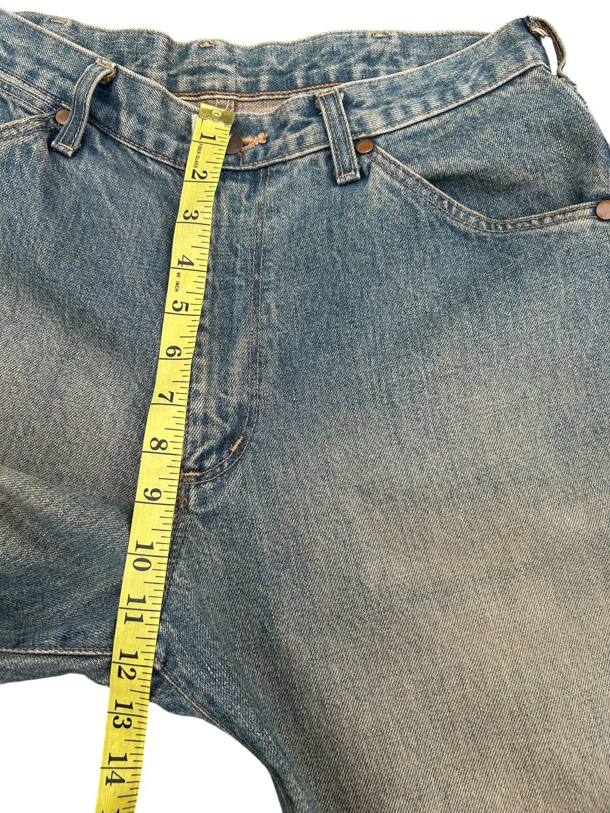 Kapital Vintage Wrangler Selvedge Baggy Rusty Mudwash Denim Jeans Size US 30 / EU 46 - 15 Thumbnail