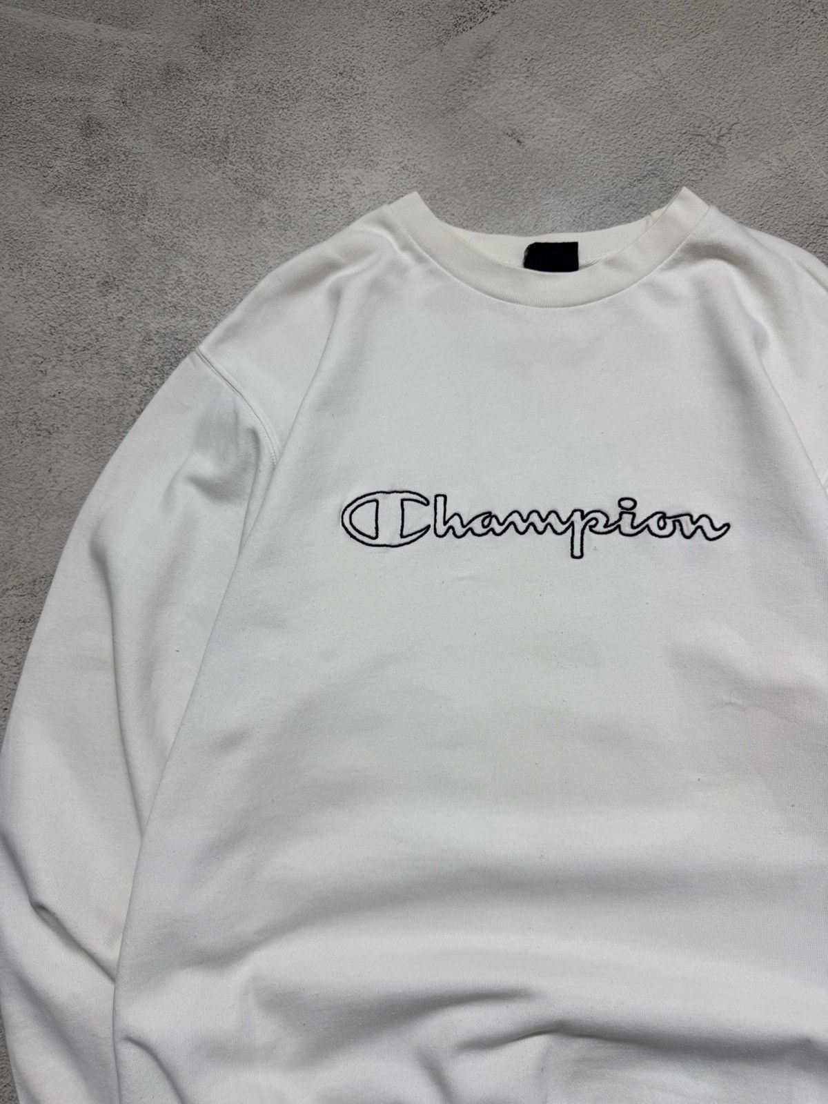 Champion Vintage Y2k Champion 🤍 Spell Out Big Logo Sweatshirt 90’s Size US L / EU 52-54 / 3 - 6 Thumbnail