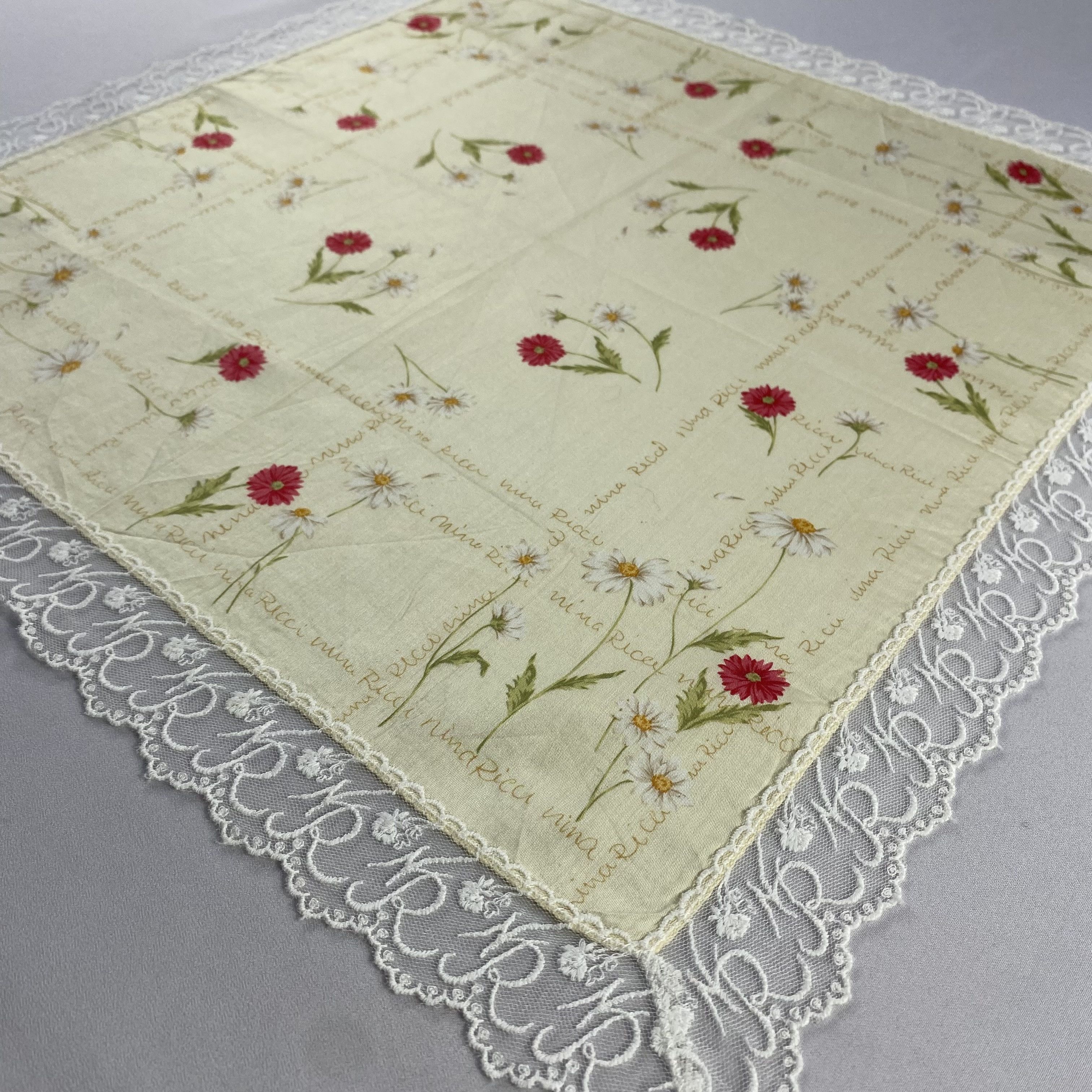 Nina Ricci × Vintage Nina Ricci Handkerchief / Neckerchief / Bandana-P1140 Size ONE SIZE - 2 Thumbnail