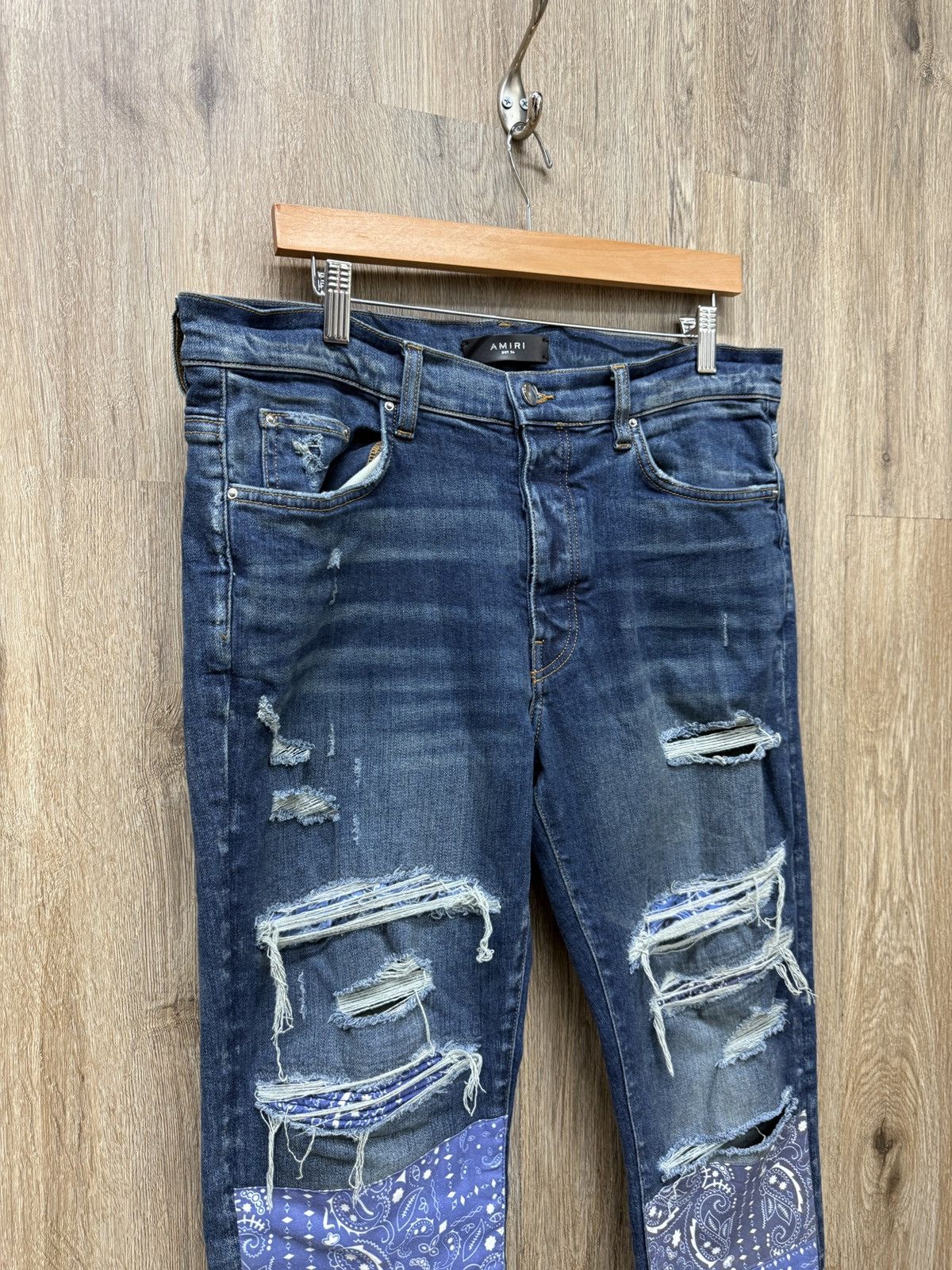 Amiri Amiri Blue Jeans Bandana Patch Size US 36 / EU 52 - 3 Thumbnail