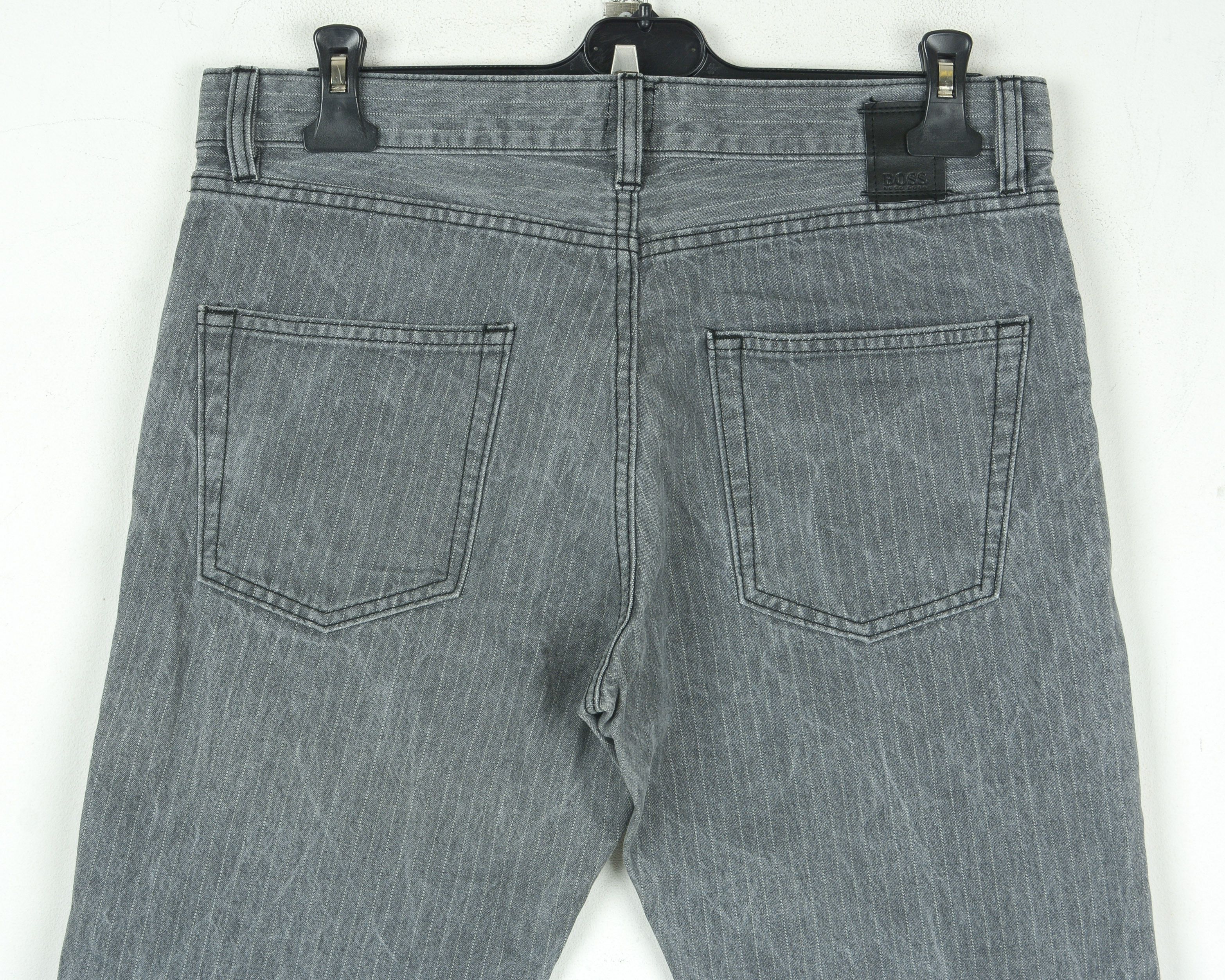 Hugo 'Scout 1' W33 L28 Straight Jeans Denim Pants Pinstriped Size US 33 - 5 Thumbnail