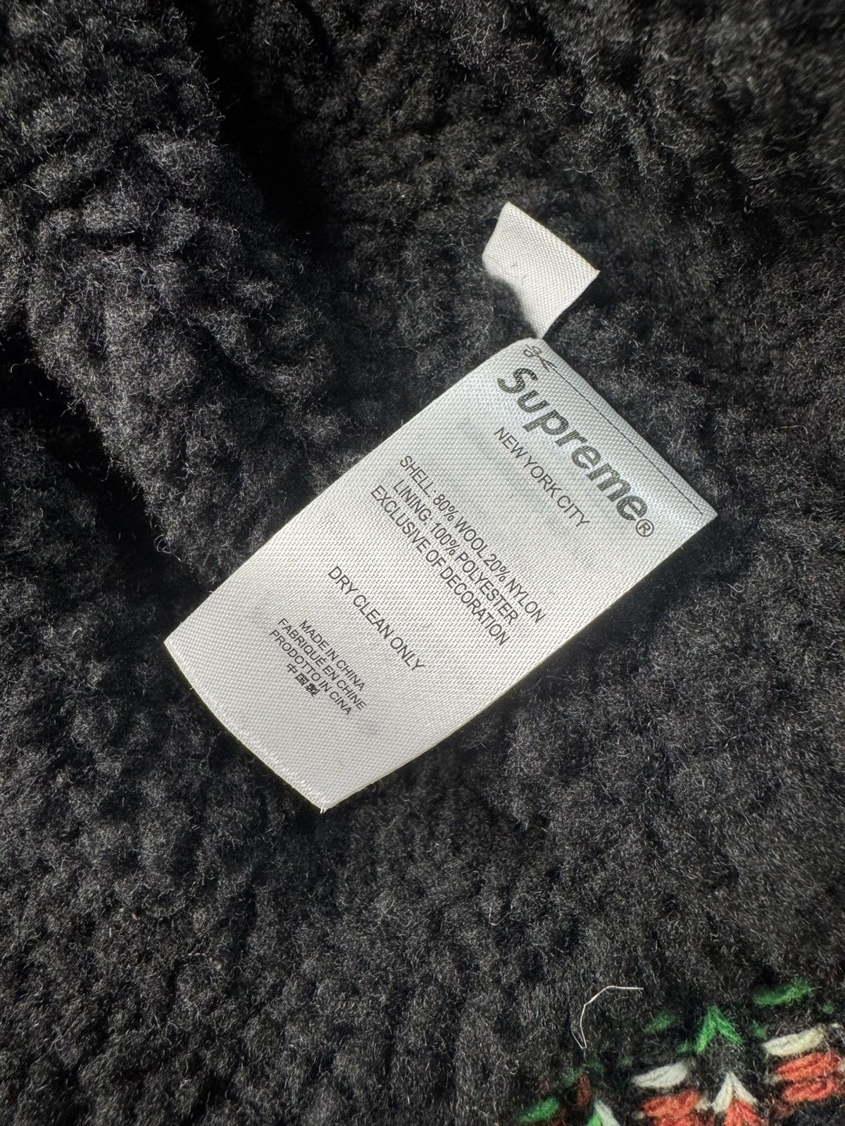 Supreme Faux shearling lined zip up hooded sweater Size US M / EU 48-50 / 2 - 7 Thumbnail