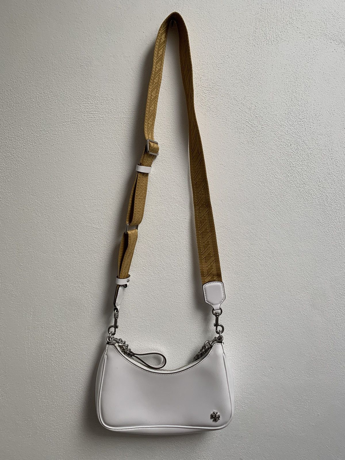 Tory Burch Mercer Spazzolato Leather Shoulder Bag