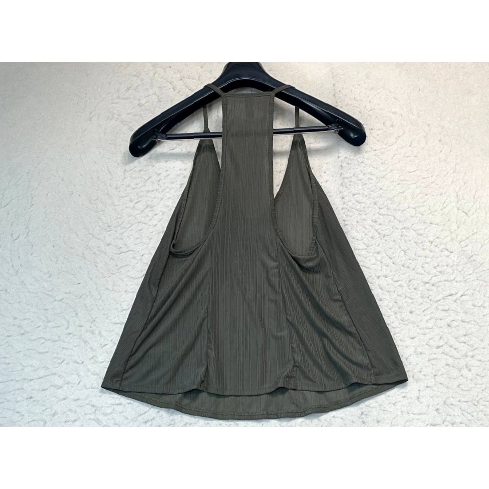 Free People Free People Women’s Tank Shirt Sleeveless V-Neck Ribbed Oversized S Small Green Bohemian Ladies Womens Size S / US 4 / IT 40 - 2 Thumbnail