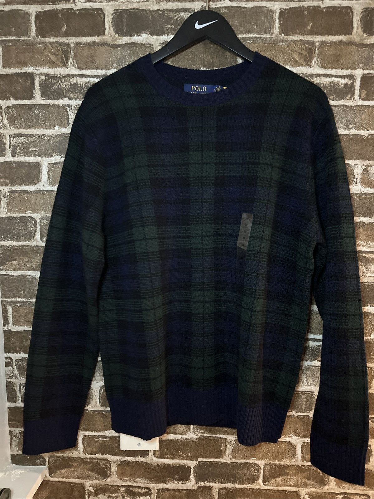 image of Polo Ralph Laurent Blackwatch Knit Sweater, Men's (Size Medium)