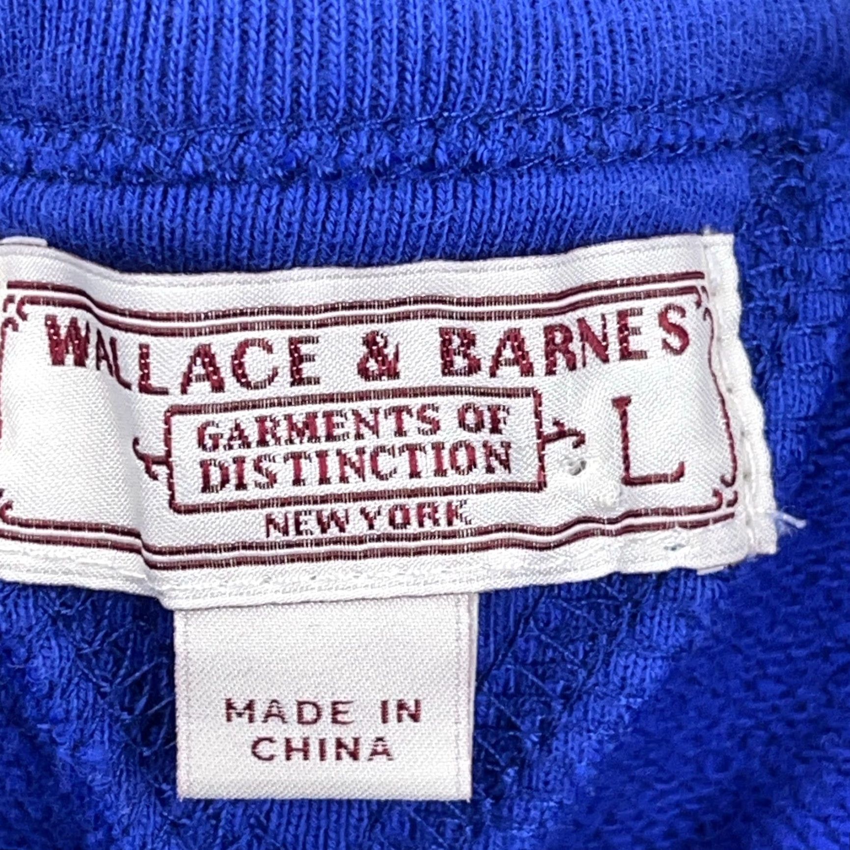 Wallace & Barnes VINTAGE Wallace & Barnes Sweatshirt Men Large Blue Crewneck Pullover Stains Classic American Retro Hipster Shirt/Top Mens L Blue Stains Size US L / EU 52-54 / 3 - 2 Thumbnail
