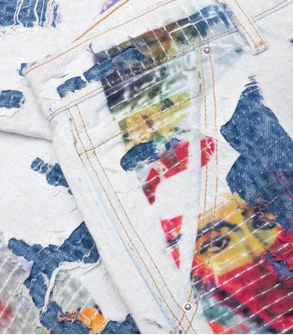 KidSuper Kidsuper boro denim jeans size small 34” Size US 34 / EU 50 - 3 Thumbnail