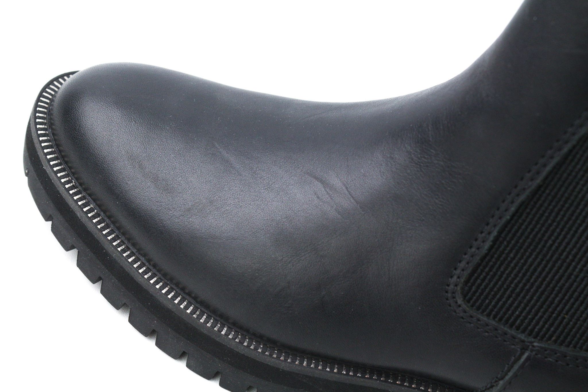 Timberland EU36 Black Logo ReBOTL Leather High Top Boots 79859 Size US 5 / IT 35 - 12 Thumbnail