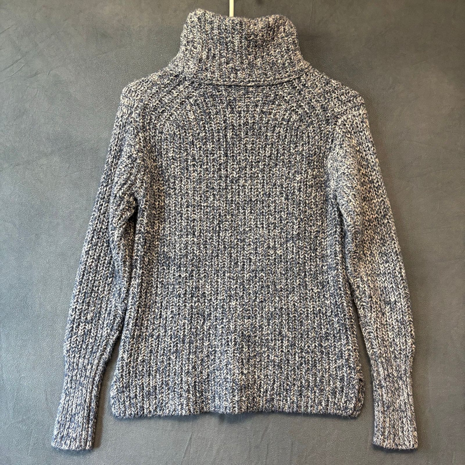 J.Crew Point Sur Sweater Fisherman Cable Knit Roll Neck Turtleneck Size XS / US 0-2 / IT 36-38 - 2 Thumbnail