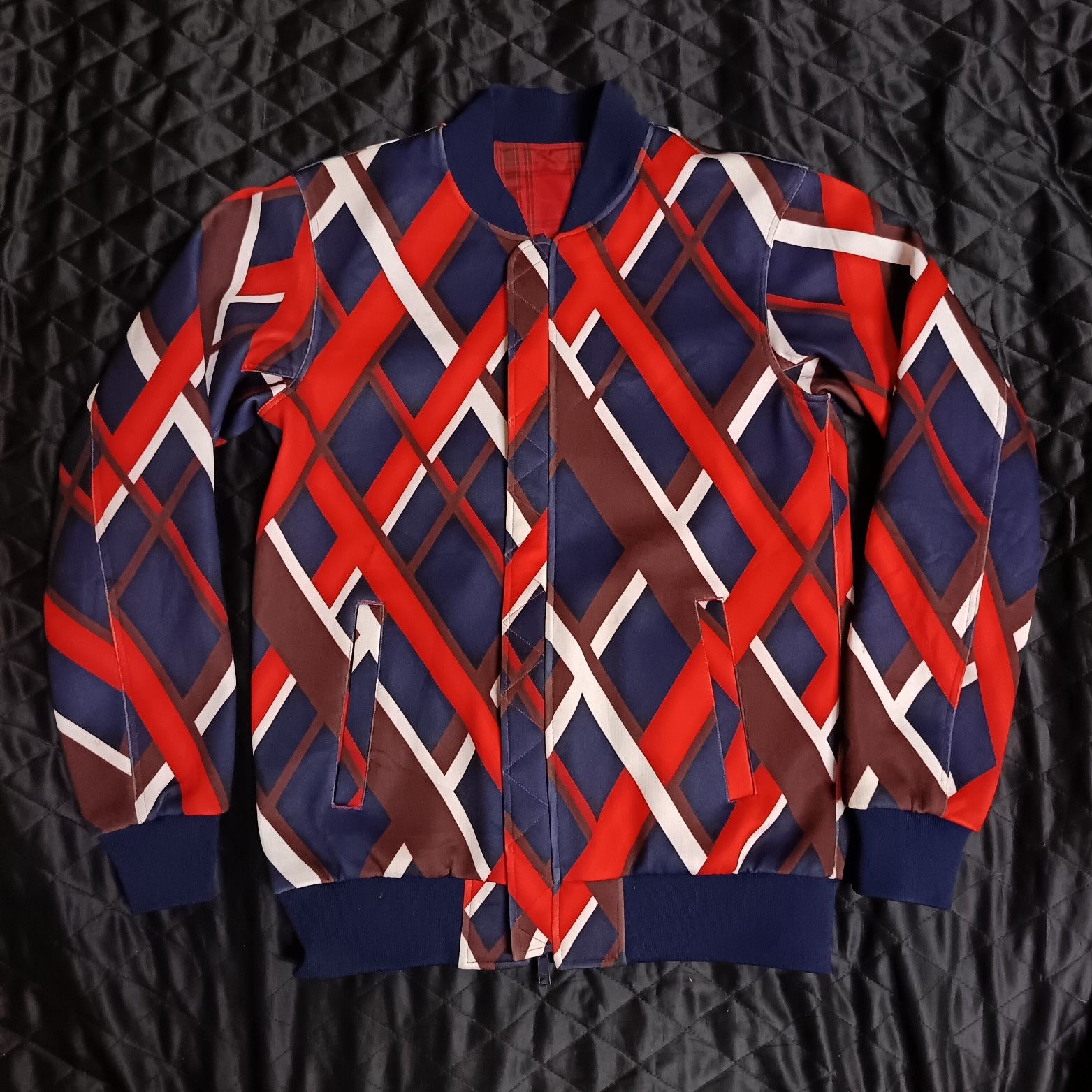 Yoshio Kubo Yoshiokubo Reversible Bomber Jacket Varsity Jacket Size US S / EU 44-46 / 1 - 1 Thumbnail