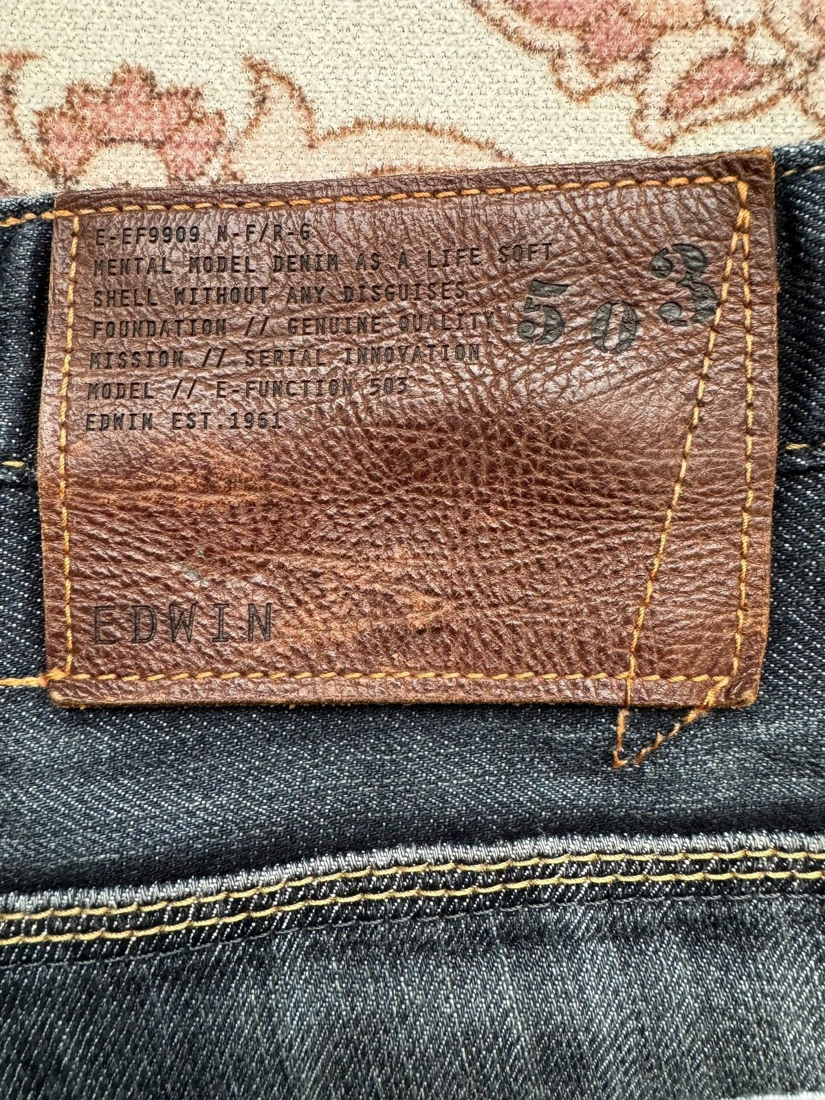Edwin Vintage Edwin 503 E Function Curved Leg Jeans Size US 32 / EU 48 - 15 Thumbnail