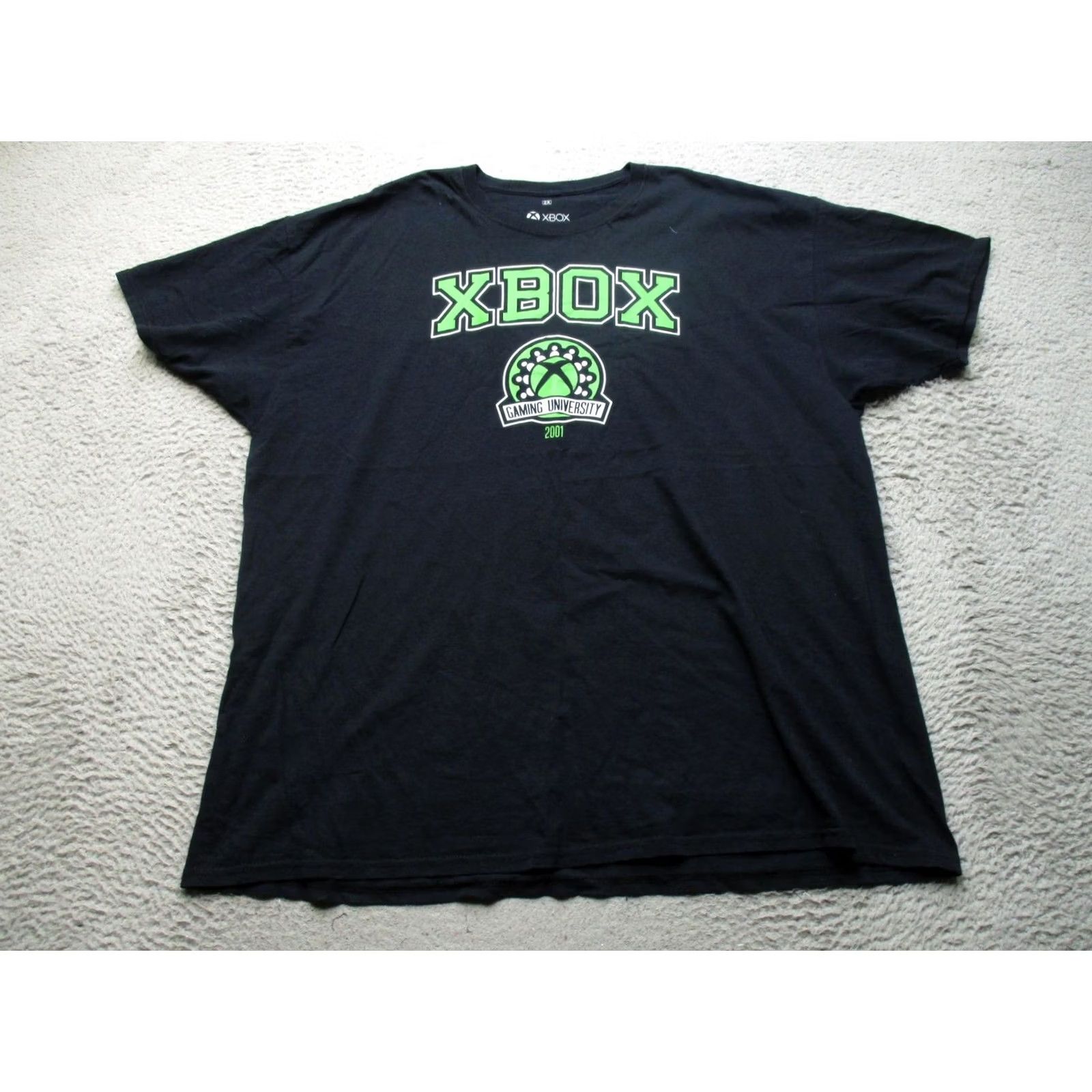 Vintage Xbox Shirt Mens 2XL Black Gaming University 2001 Graphic Tee Video Game Size US XXL / EU 58 / 5 - 2 Thumbnail