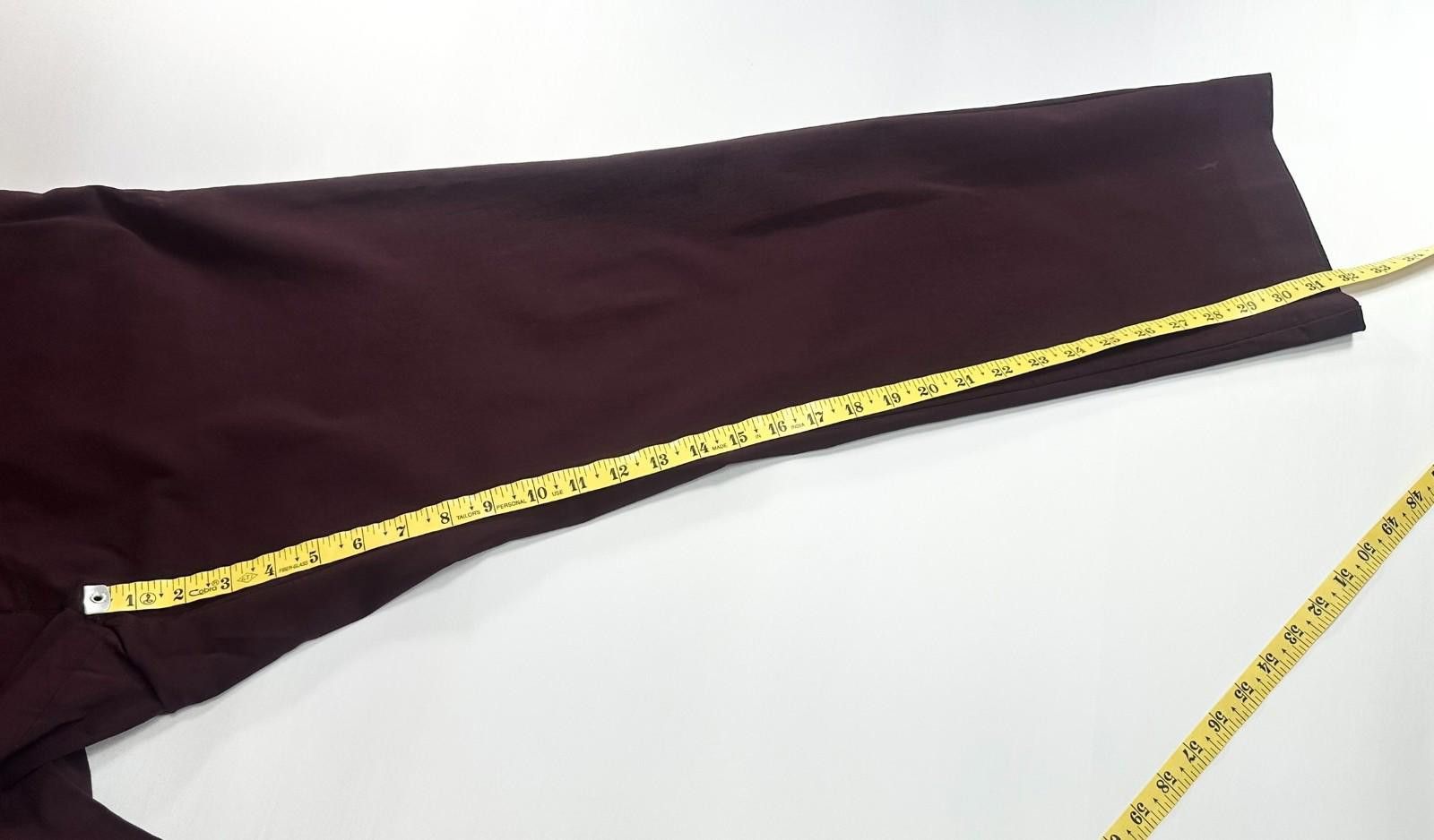 Tommy Hilfiger Tommy Hilfiger Flat Straight Leg Chinos Maroon Men's 42/30 Size US 42 / EU 58 - 5 Thumbnail