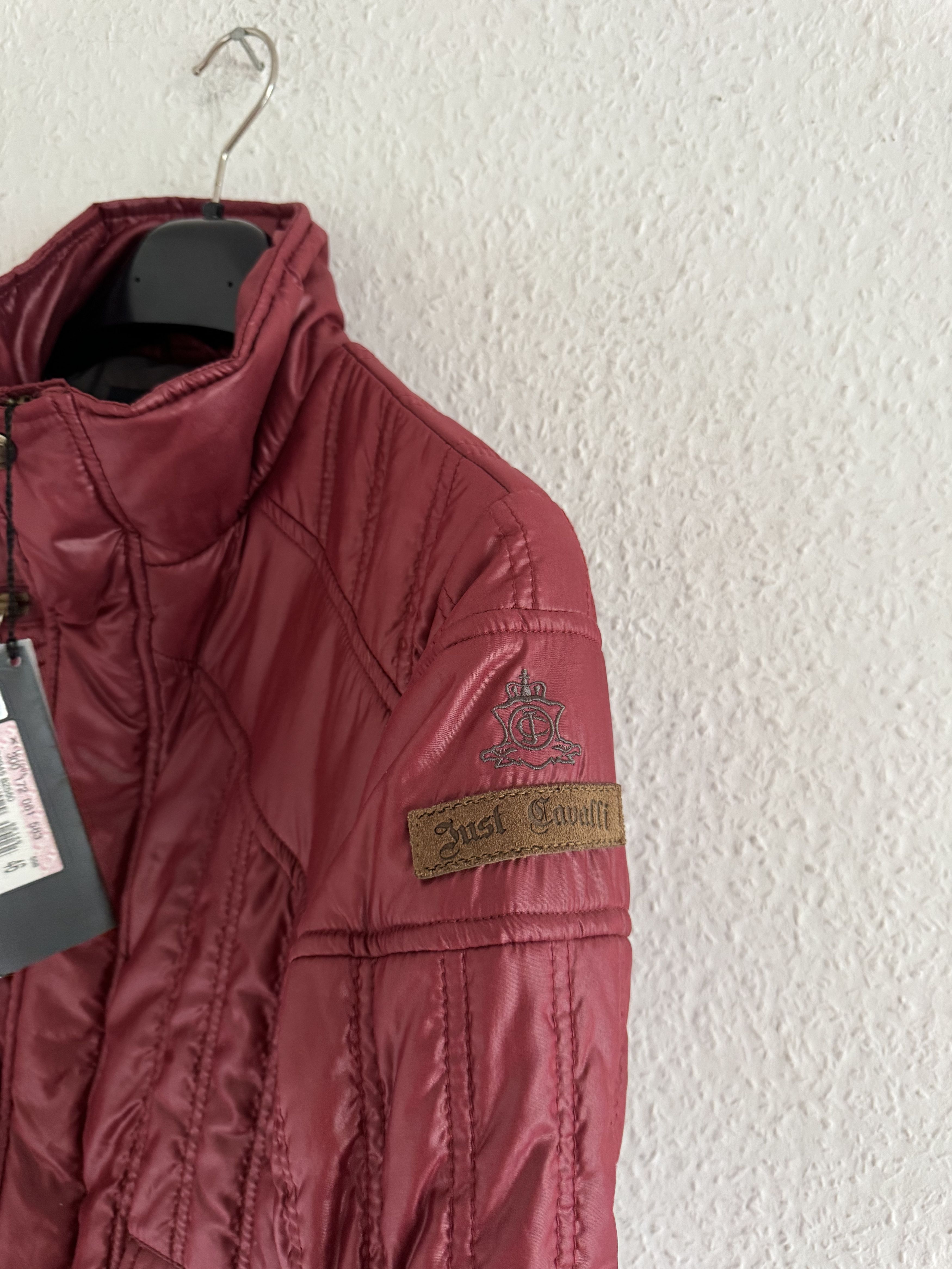 Just Cavalli Glossy Red Down Style Puffer Jacket Size US S / EU 44-46 / 1 - 7 Thumbnail