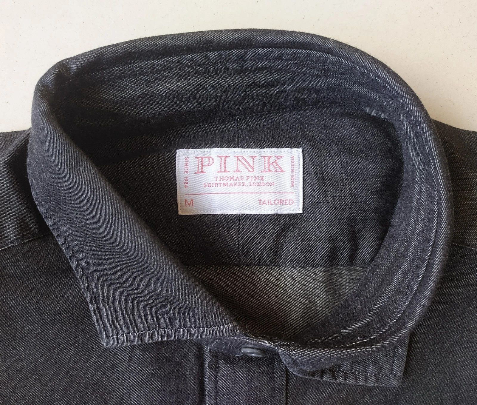 Thomas Pink Thomas Pink Casual Indigo Twill Shirt Free Shipping T/5 Size US M / EU 48-50 / 2 - 6 Thumbnail