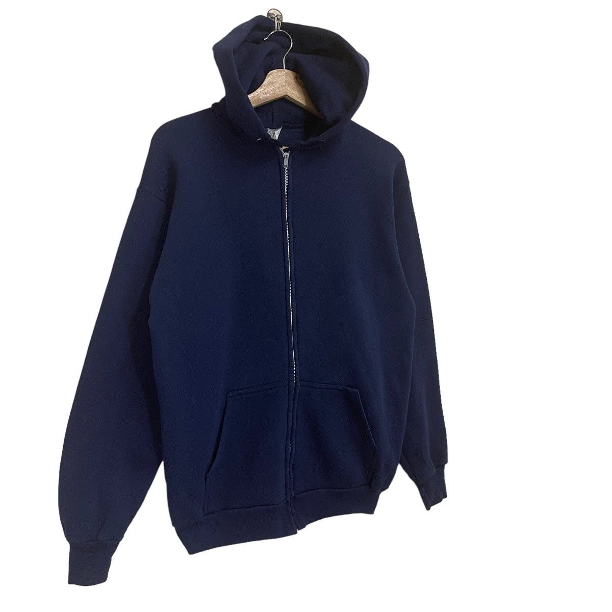 Japanese Brand Vintage 90s Discus Athletic Plain Zipper Hoodie Size US M / EU 48-50 / 2 - 2 Thumbnail