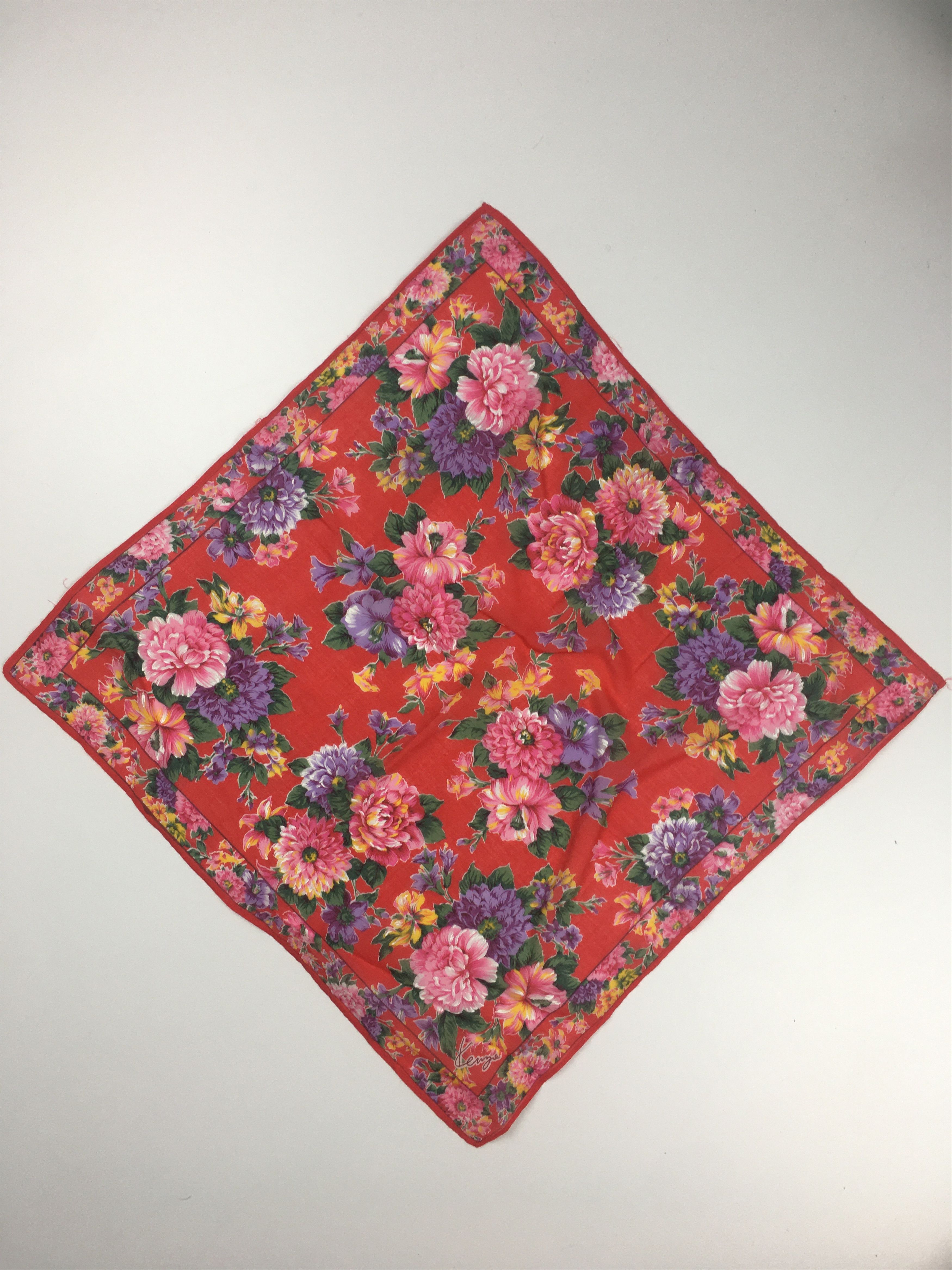 Kenzo Vintage Kenzo Handkerchief / Bandana / Neckerchief HKC0159 Size ONE SIZE - 3 Thumbnail