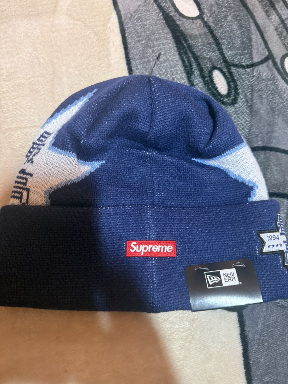 New Era × Supreme Supreme New Era Stars Beanie Size ONE SIZE - 7 Thumbnail