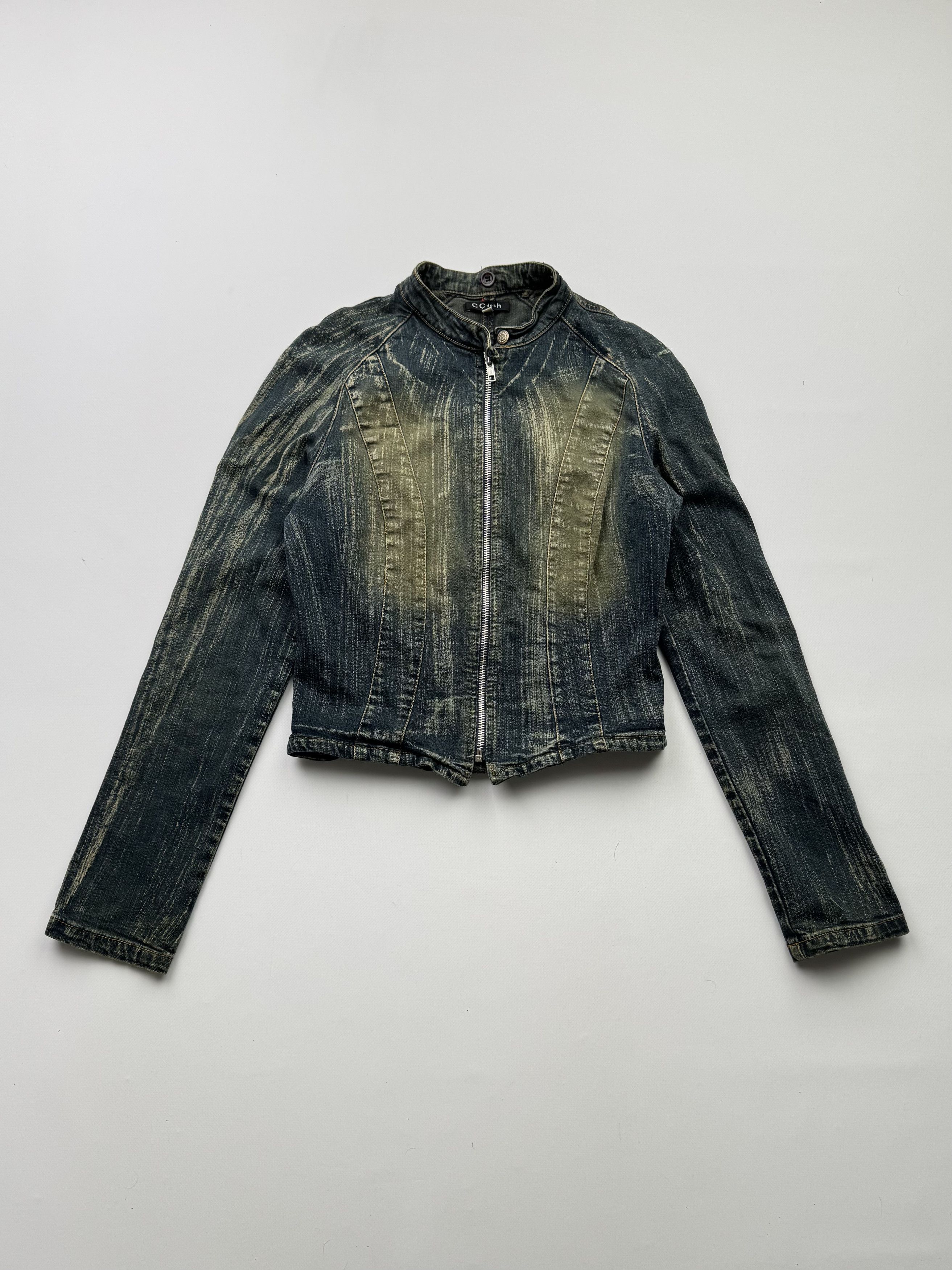 Japanese Brand Vintage Cropped Denim Jacket B720(V528)E2 Size XS / US 0-2 / IT 36-38 - 1 Thumbnail